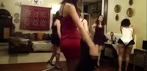  Arabian girlfriends dancing in lingerie